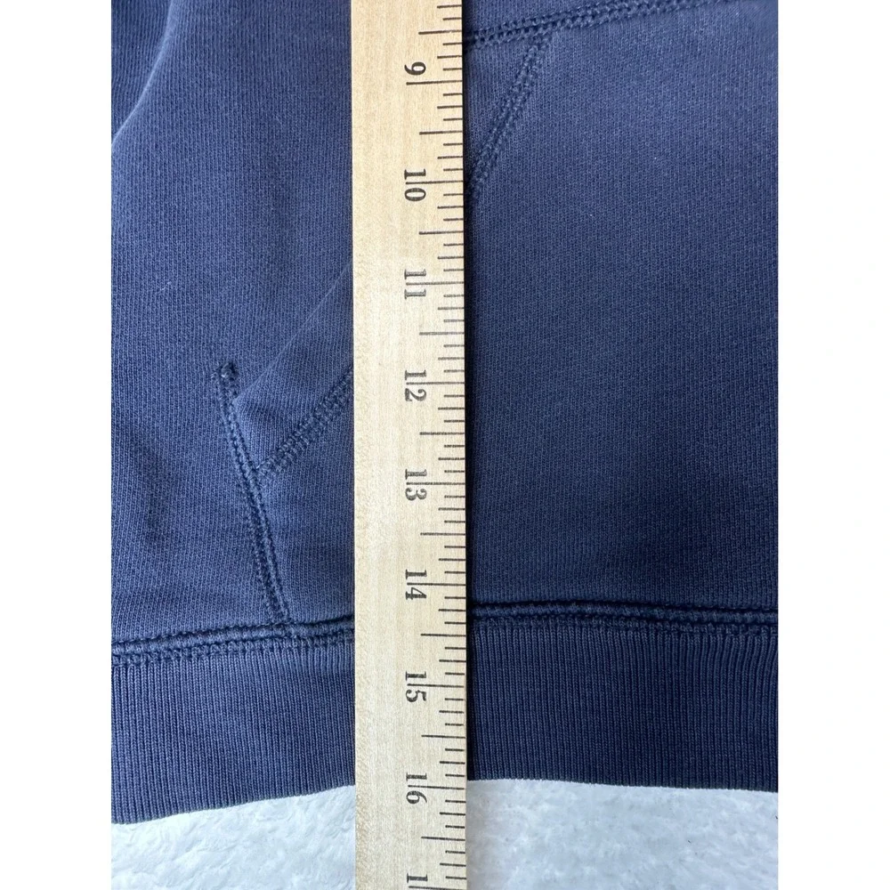 Carhartt Hoodie Boys Size 5 Navy Blue Red Logo Sleeve Graphic Pullover